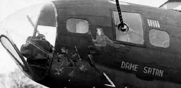 Nose Art on Dame Satan